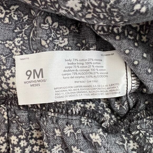 Baby OshKosh B'Gosh Fall Floral Twill Dress 9 months - Picture 8 of 8